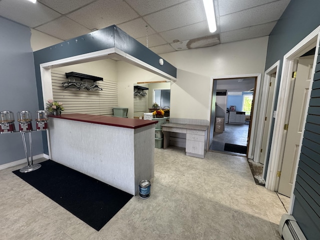 334 Main St, Madawaska, ME 04756 - reception area with a paneled ceiling
