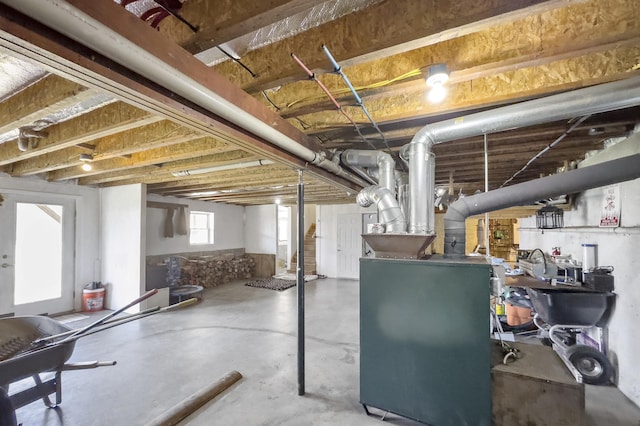 view of basement