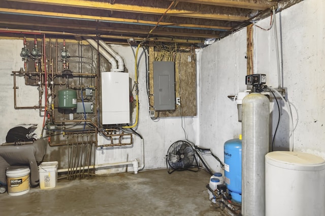 utility room featuring electric panel