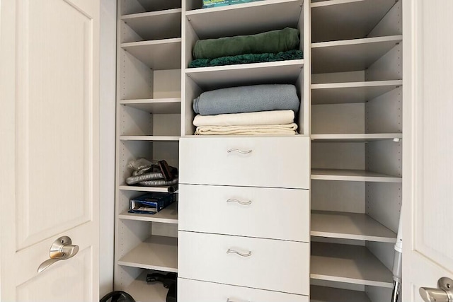 view of closet