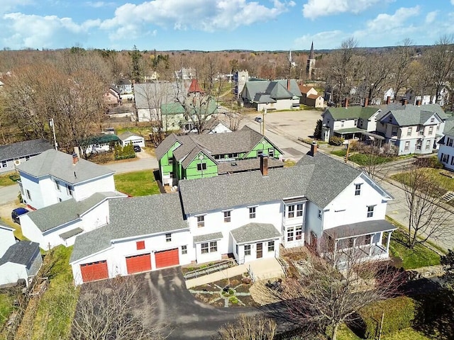 bird's eye view with a residential view