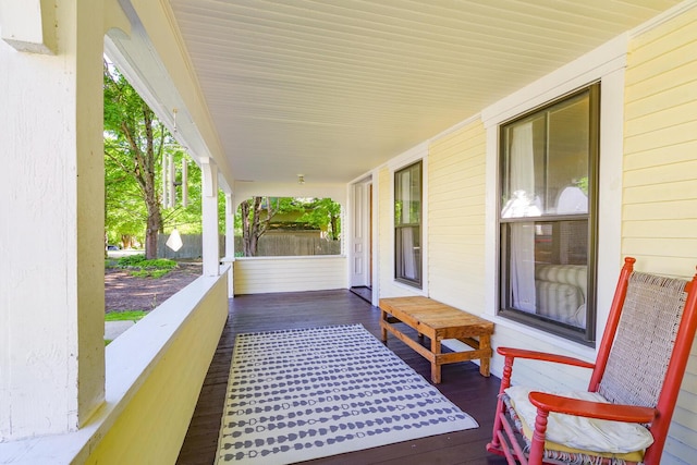 balcony with a porch