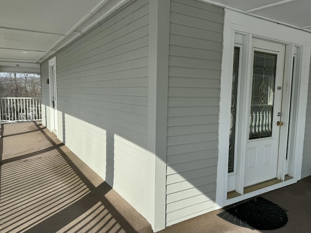 exterior space with a porch