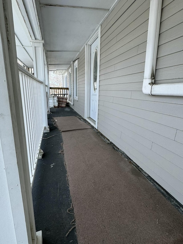 view of patio with a porch