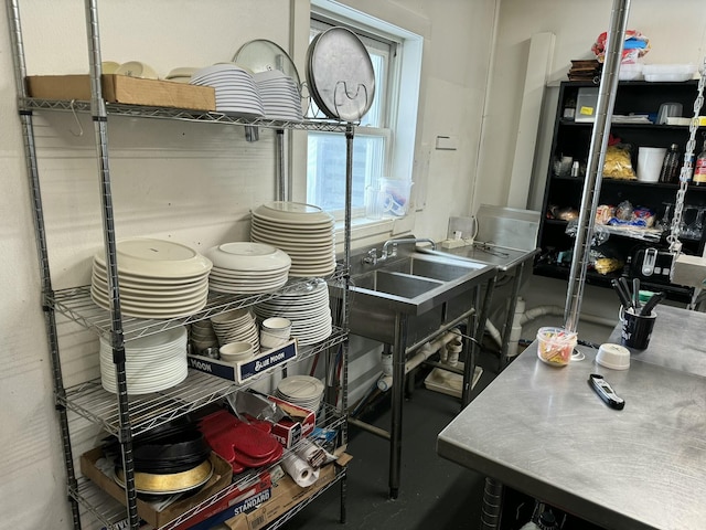 storage area featuring a sink