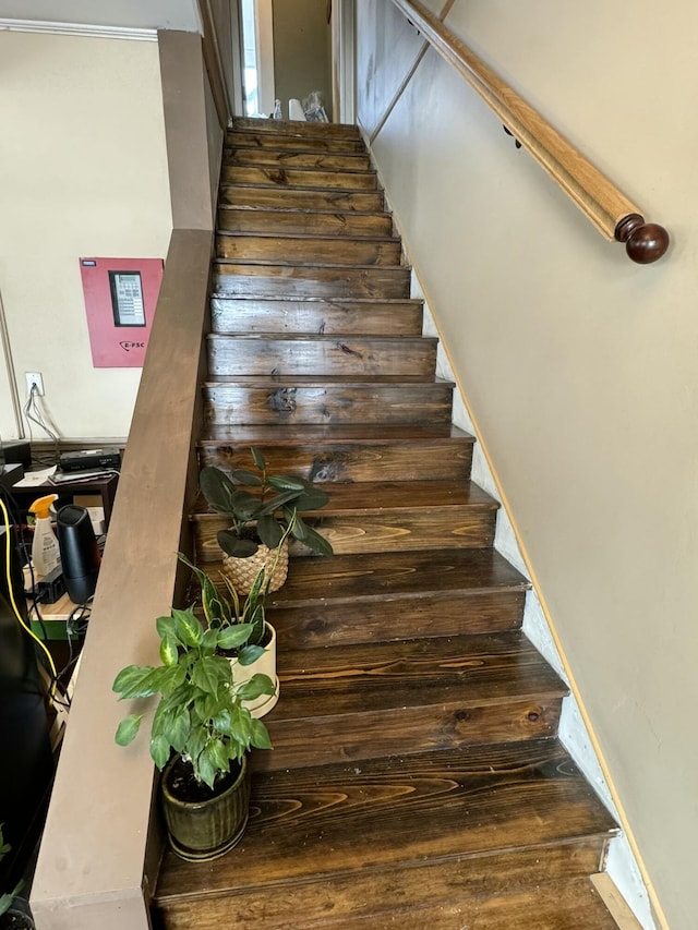 view of stairs