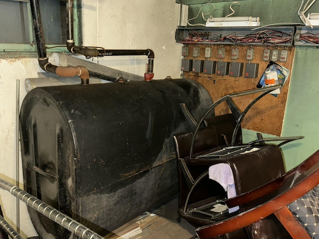 utility room featuring heating fuel