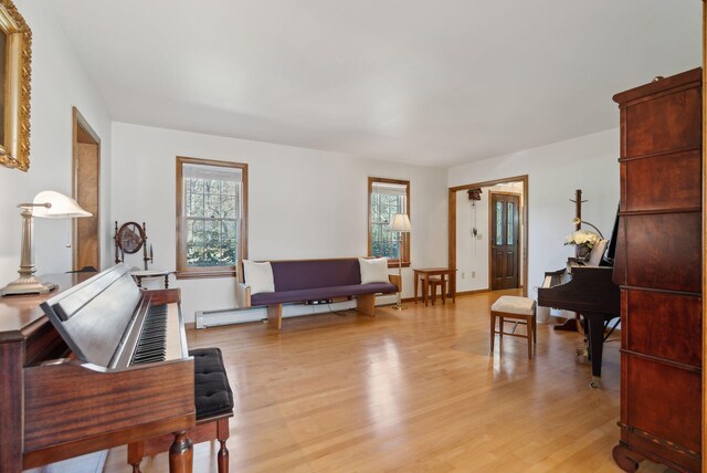 19 Windsor Pines Dr, Scarborough, ME 04074 - living area with light wood-style flooring