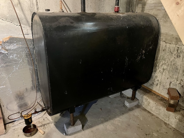 details featuring concrete flooring and heating fuel