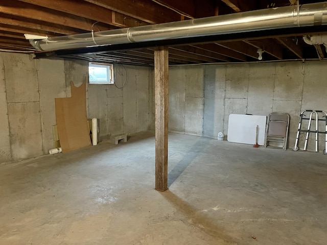 view of basement