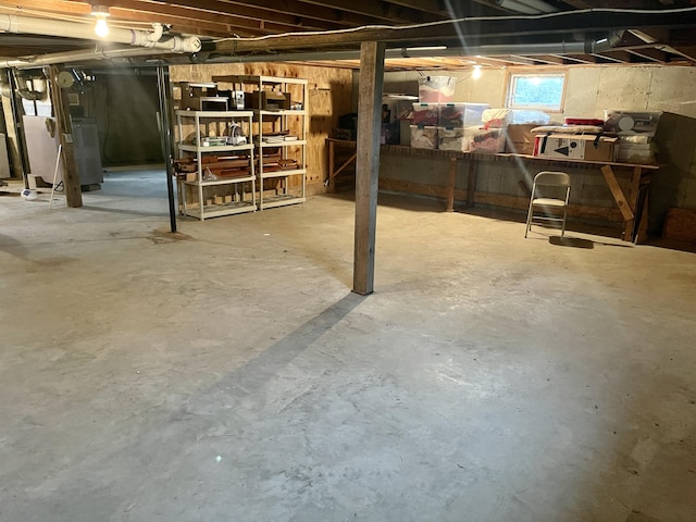 view of below grade area