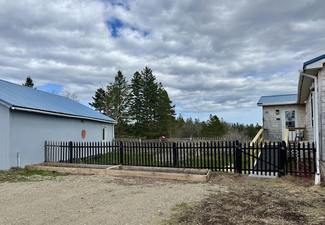 exterior space featuring fence