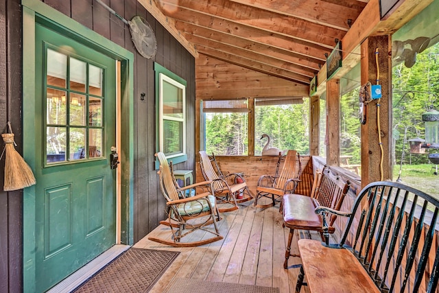 view of sunroom / solarium