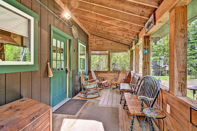 view of sunroom / solarium