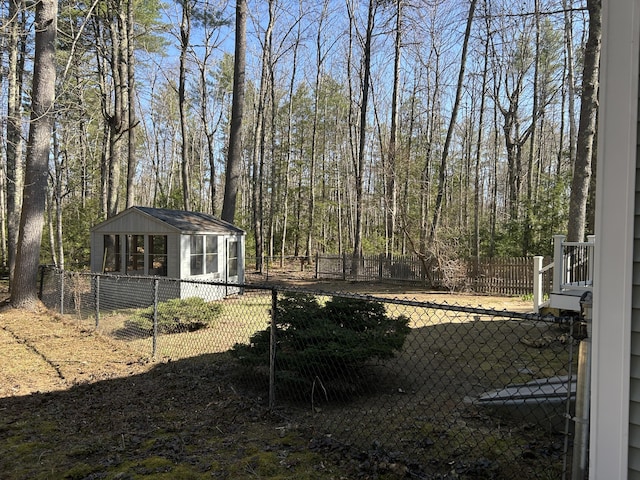 7 Kathryn St, Gorham, ME 04038 - view of yard featuring fence and an outbuilding