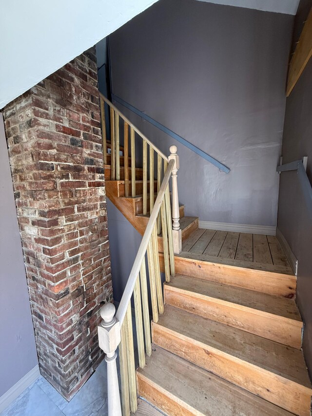 633 Norway Rd, Harrison, ME 04040 - stairway with baseboards