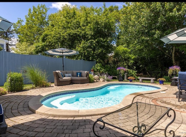 16 Howard Ave Unit 16, Wells, ME 04090 - view of pool with fence, a fenced in pool, and a patio