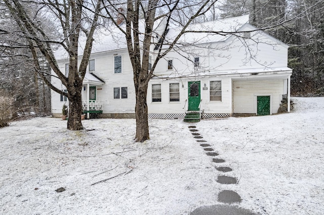 view of front of home with entry steps