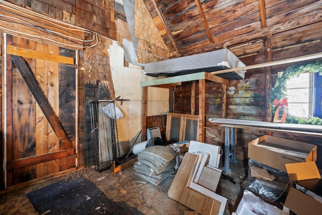 view of storage room