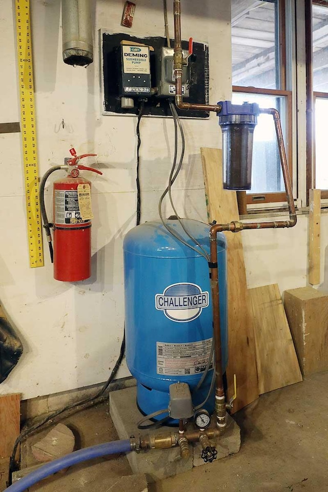 view of utility room