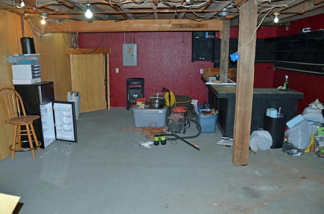 13 Hazen St, Norway, ME 04268 - unfinished below grade area featuring electric panel