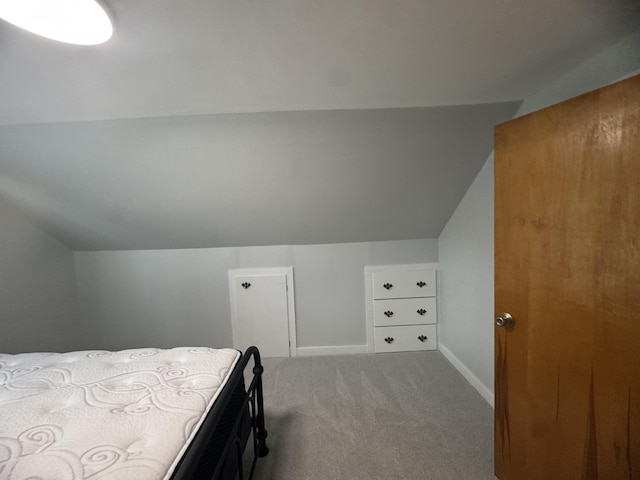 10 Laurette Cir, Caribou, ME 04736 - bedroom featuring carpet flooring, lofted ceiling, and baseboards