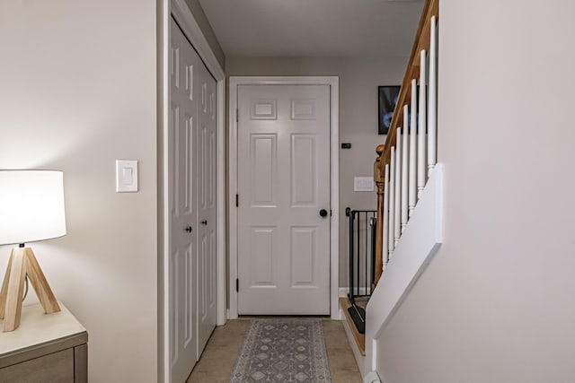 11 Sunny Brook Cir, Waterboro, ME 04061 - doorway with stairs and baseboards