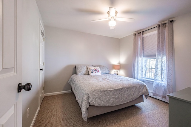 11 Sunny Brook Cir, Waterboro, ME 04061 - bedroom featuring baseboards, carpet, and ceiling fan