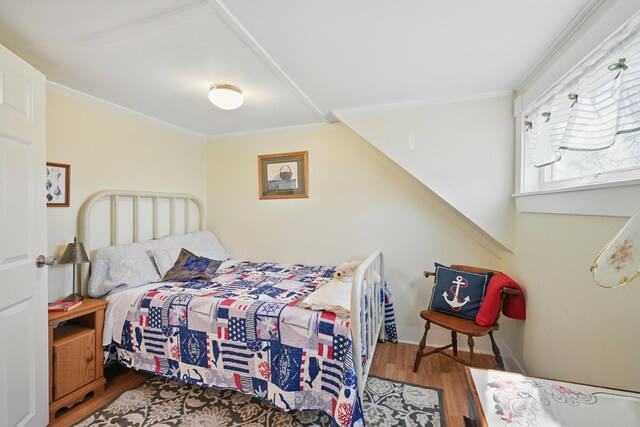 30 Pine St, Thomaston, ME 04861 - bedroom featuring wood finished floors and ornamental molding