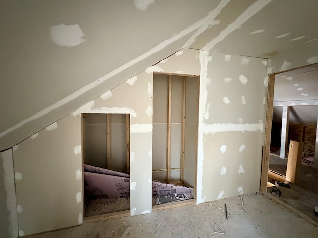 view of additional living space