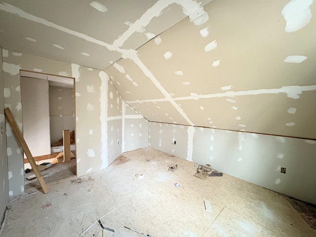 view of additional living space
