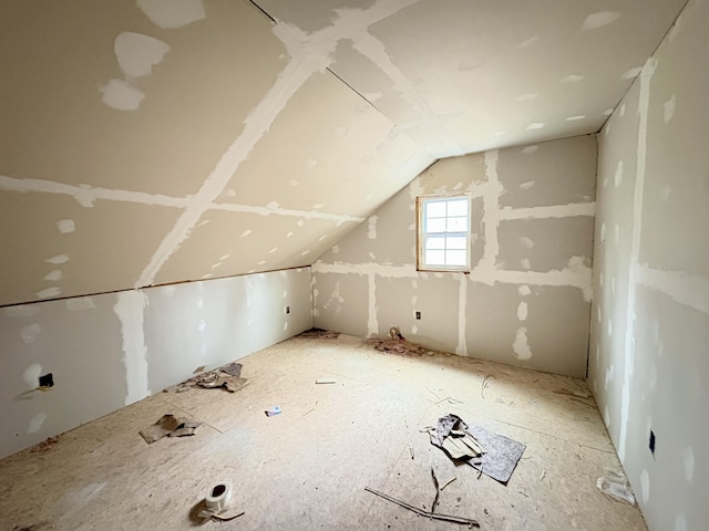 view of attic