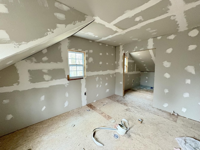 view of additional living space