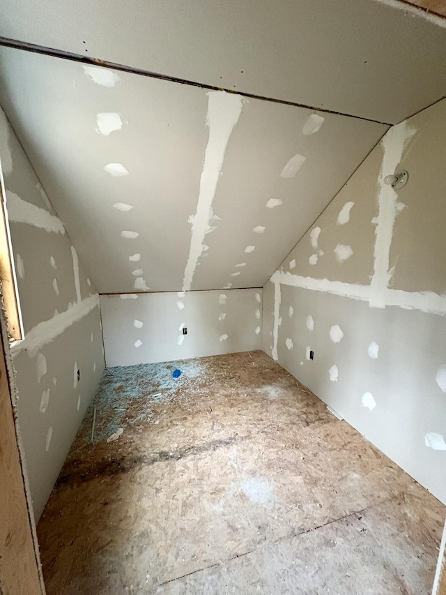 view of additional living space