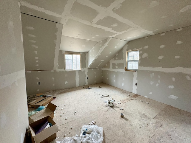bonus room featuring plenty of natural light