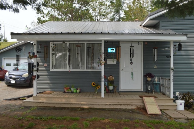 bungalow with metal roof