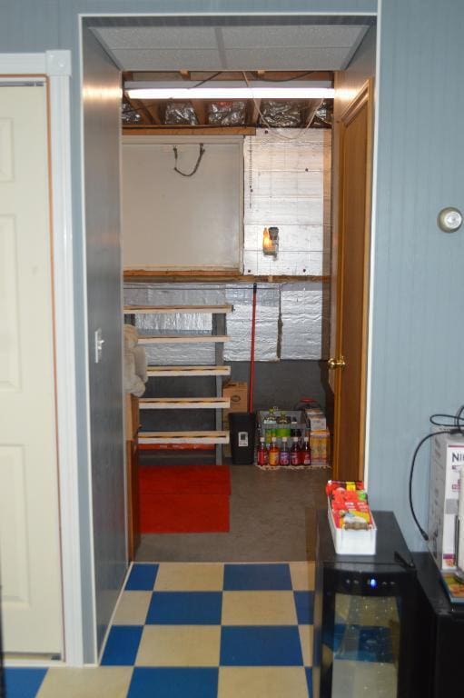 view of storage area