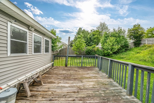 102 New Hampshire St, Millinocket, ME 04462 - deck with a fenced backyard