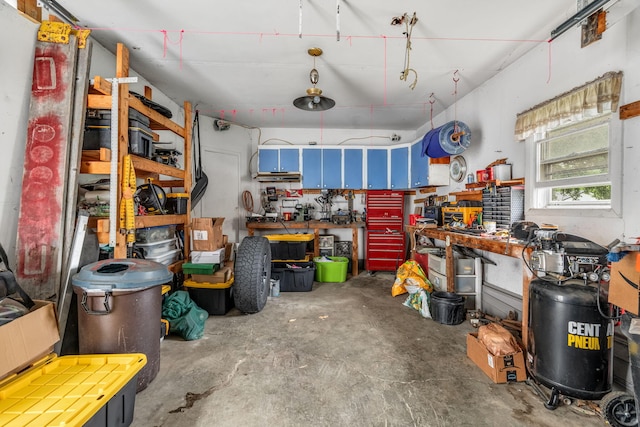 102 New Hampshire St, Millinocket, ME 04462 - garage with a workshop area