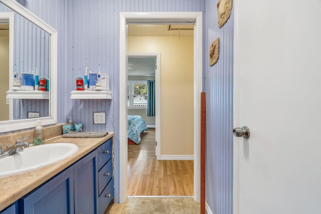 102 New Hampshire St, Millinocket, ME 04462 - bathroom featuring vanity and baseboard heating