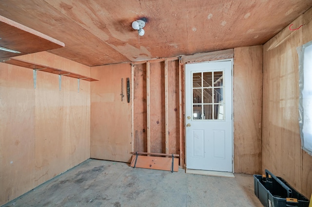 93 Pond Rd, Albion, ME 04910 - interior space with unfinished concrete flooring