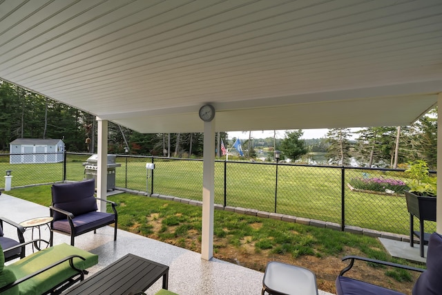 view of sunroom