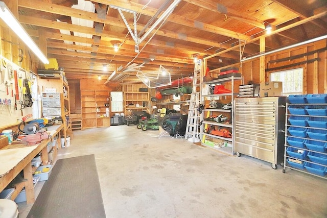 2101 Ohio St, Bangor, ME 04401 - garage featuring a workshop area