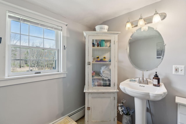 205 Patterson Rd, Limerick, ME 04048 - bathroom featuring a baseboard radiator