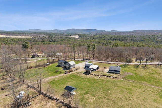 205 Patterson Rd, Limerick, ME 04048 - aerial view featuring a mountain view, a rural view, and a forest view