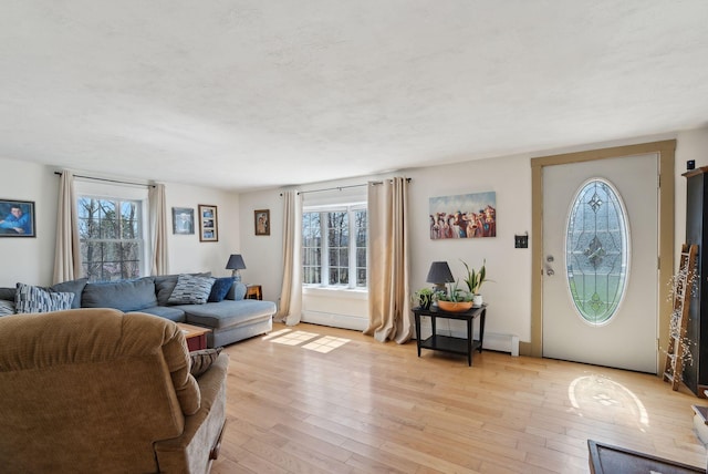 205 Patterson Rd, Limerick, ME 04048 - living area with plenty of natural light and light wood-style floors