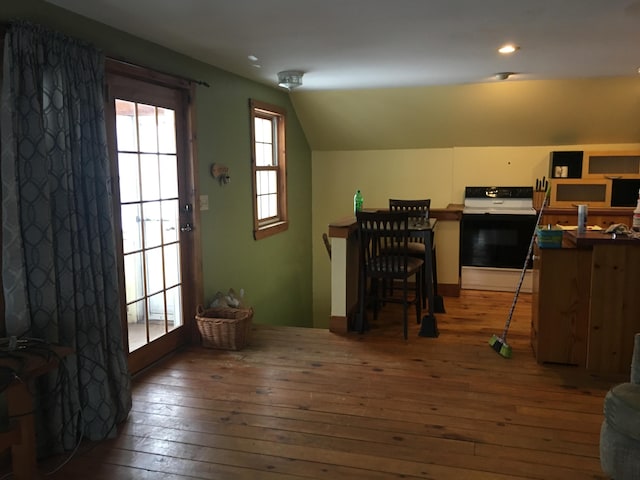 205 Patterson Rd, Limerick, ME 04048 - bonus room with wood-type flooring, recessed lighting, and vaulted ceiling