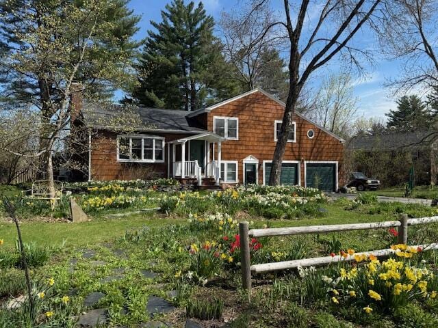 9 Cherry Hill Dr, Waterville, ME 04901 - tri-level home featuring a garage