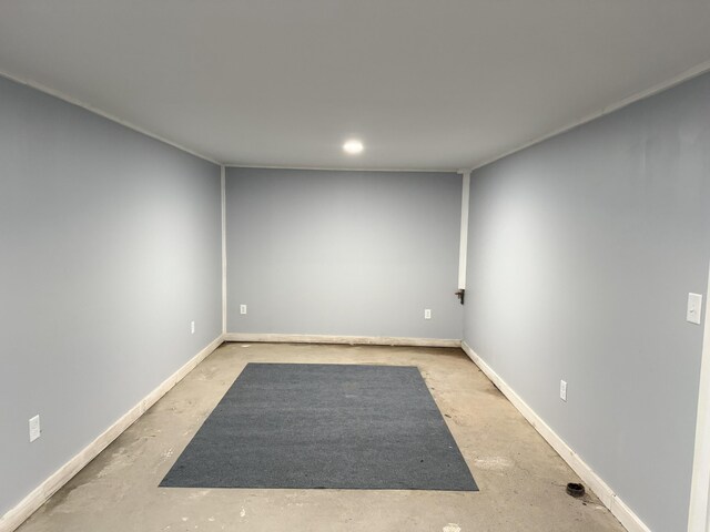 47 New Jersey St, Millinocket, ME 04462 - unfurnished room with baseboards and unfinished concrete flooring