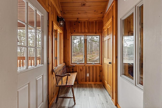 unfurnished sunroom featuring a healthy amount of sunlight